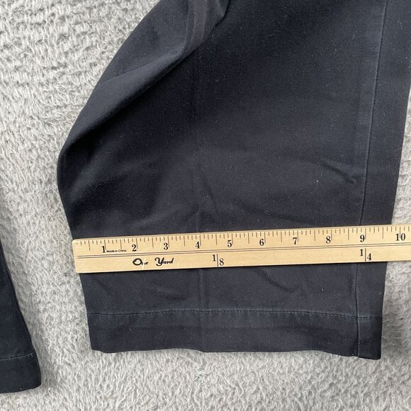 J.Crew Chino Pants Mens 35x30 Black Pleated Business Casual Preppy - Picture 7 of 8